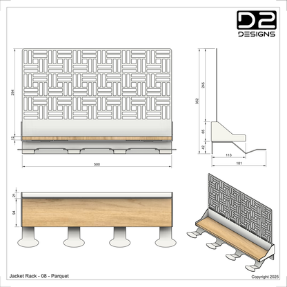 Jacket Rack - 08 - Parquet