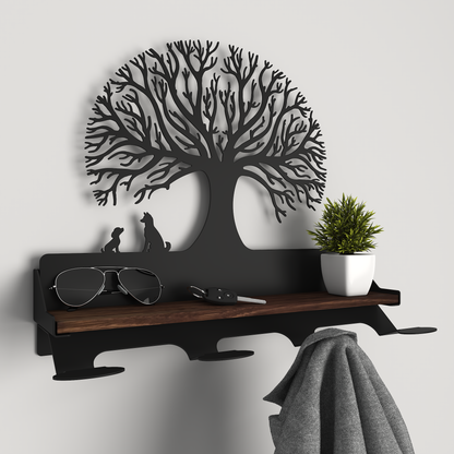 Jacket Rack - 04 - Dogs under Tree