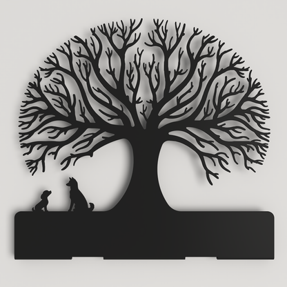 Key Rack - 04 - Dogs under Tree