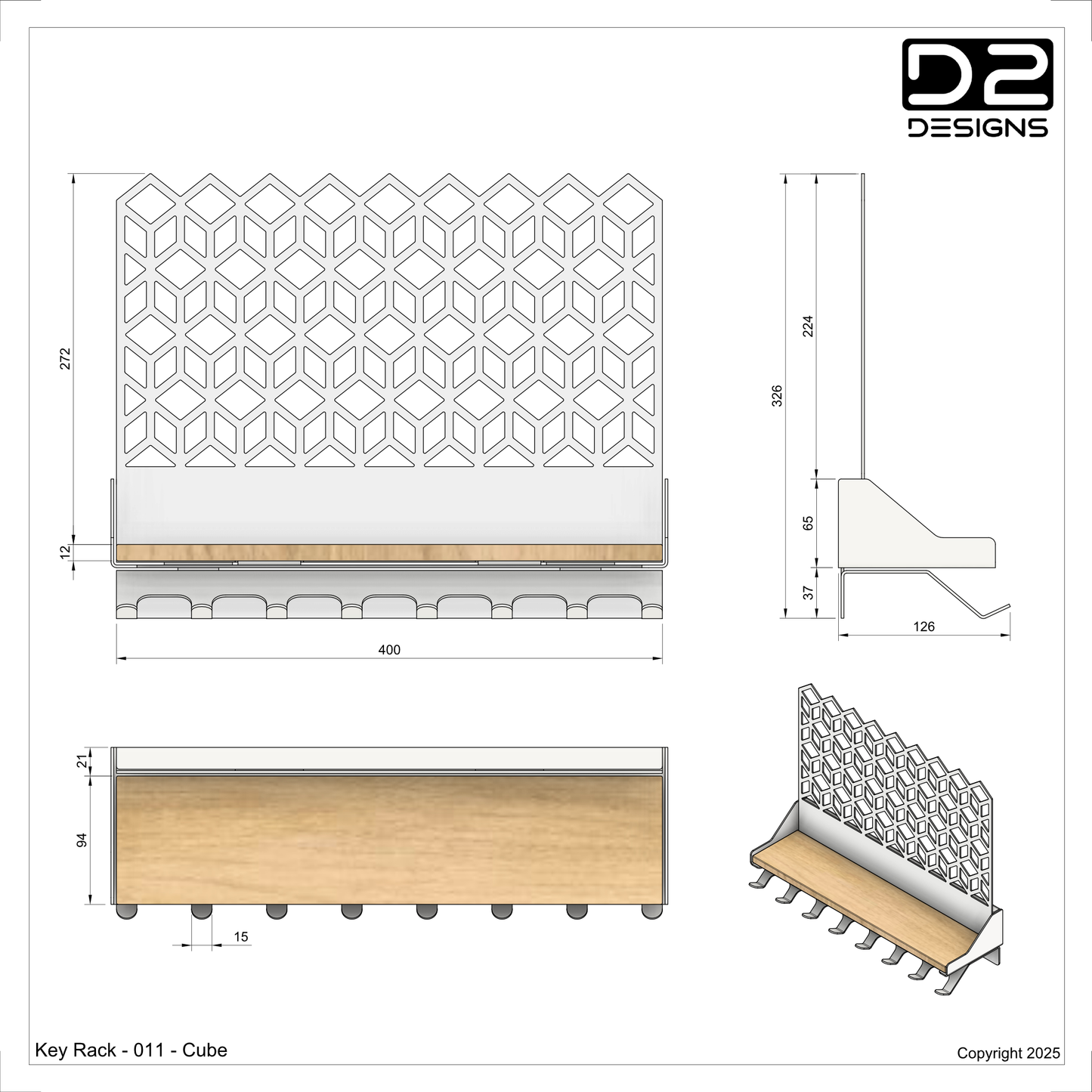 Key Rack - 011 - Cube
