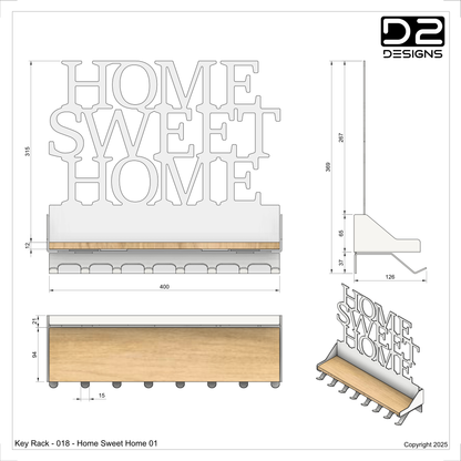 Key Rack - 018 - Home Sweet Home 01