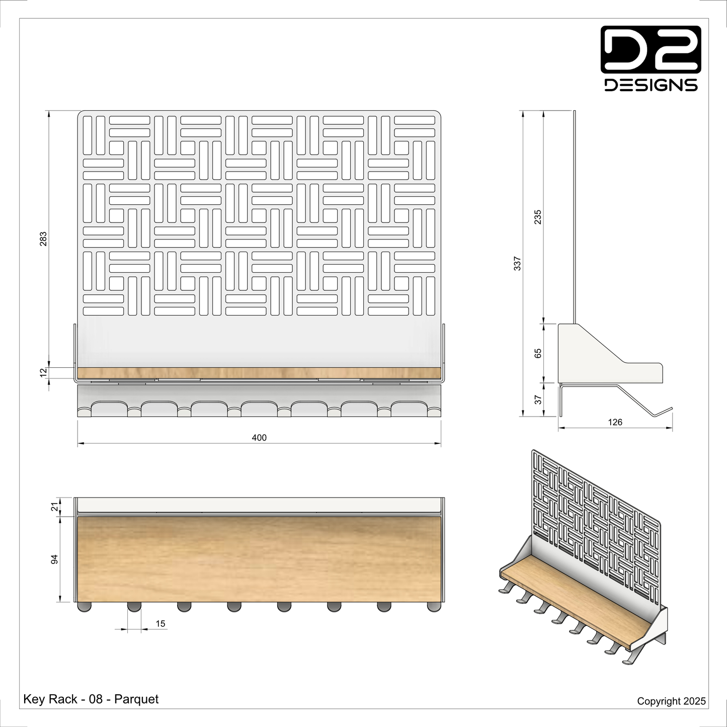 Key Rack - 08 - Parquet