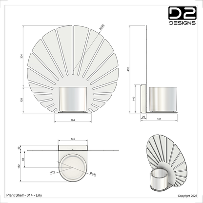 Plant shelf - 014 - Lilly