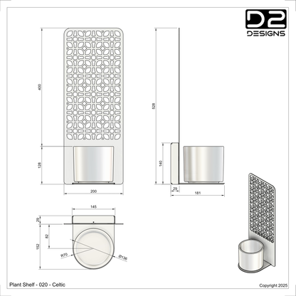 Plant shelf - 020 - Celtic