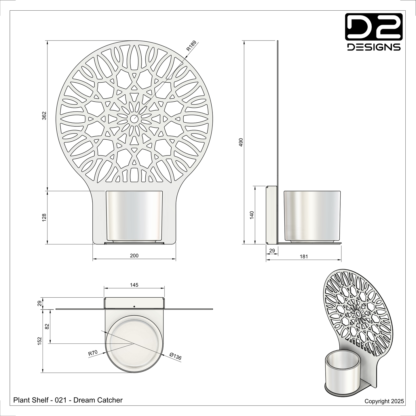 Plant shelf - 021 - Dreamcatcher