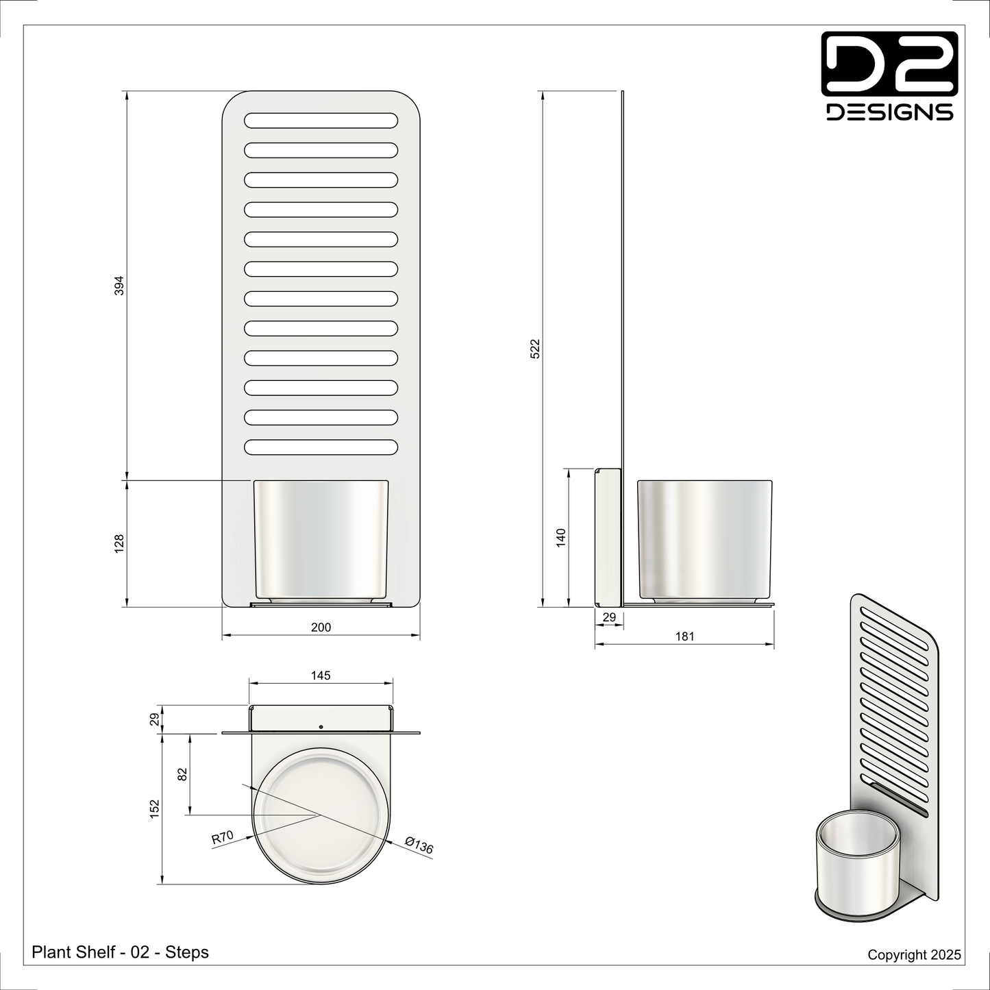 Plant shelf - 02 - Steps