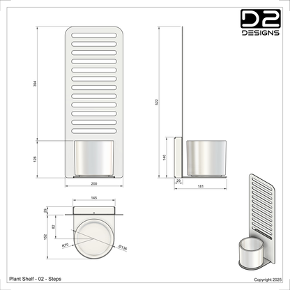 Plant shelf - 02 - Steps