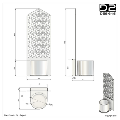 Plant shelf - 04 - Tripod