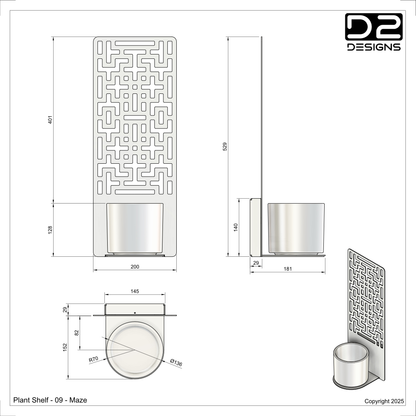 Plant shelf - 09 - Maze