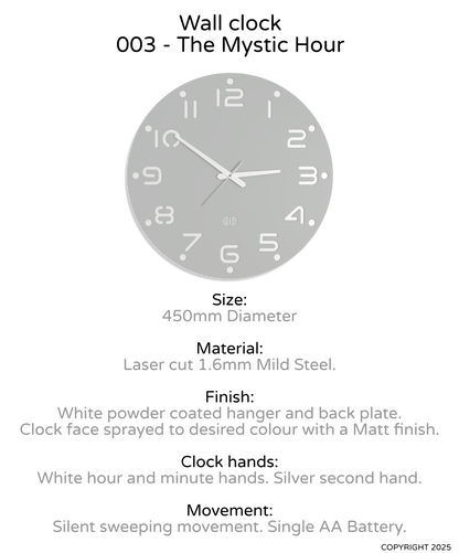 Wall clock - 003 - The Mystic Hour