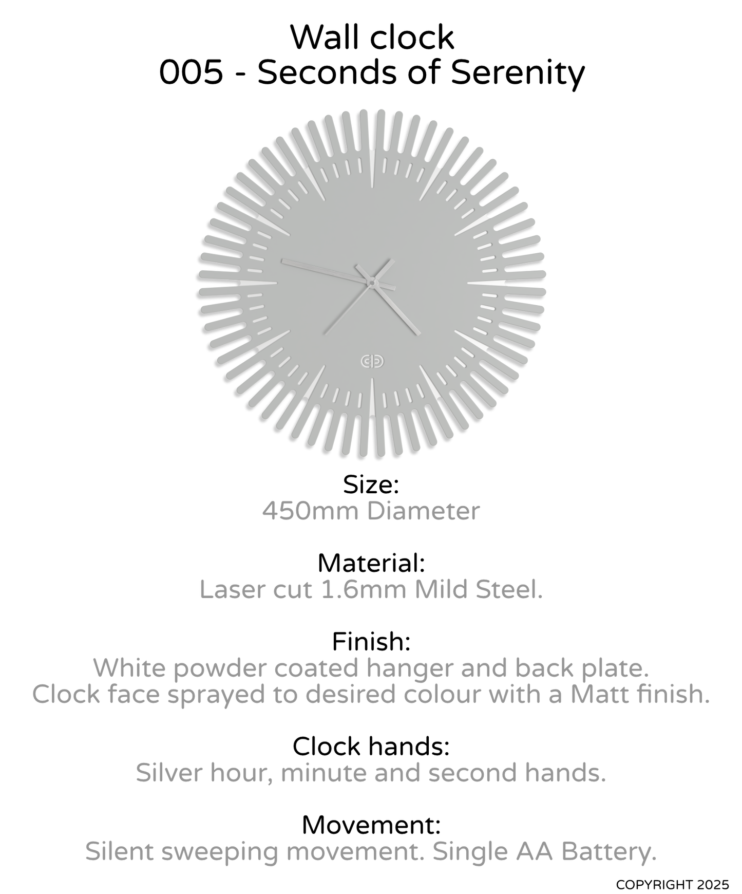 Wall clock - 005 - Seconds of Serenity