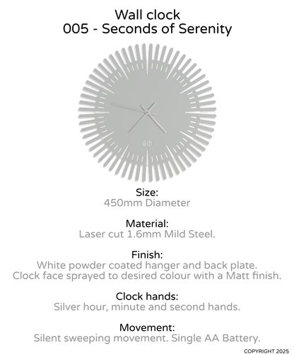 Wall clock - 005 - Seconds of Serenity