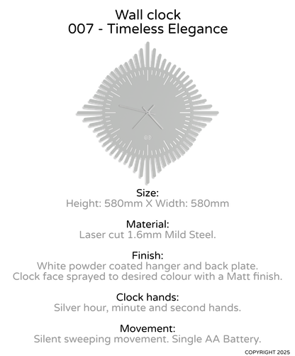 Wall clock - 007 - Timeless Elegance