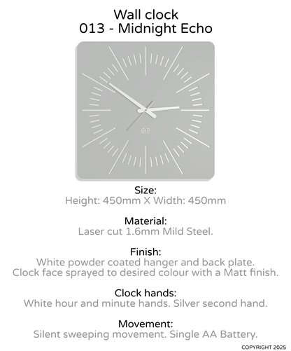 Wall clock - 013 - Midnight Echo