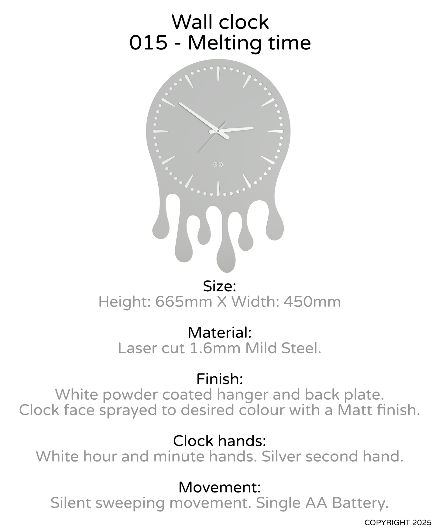 Wall clock - 015 - Melting time