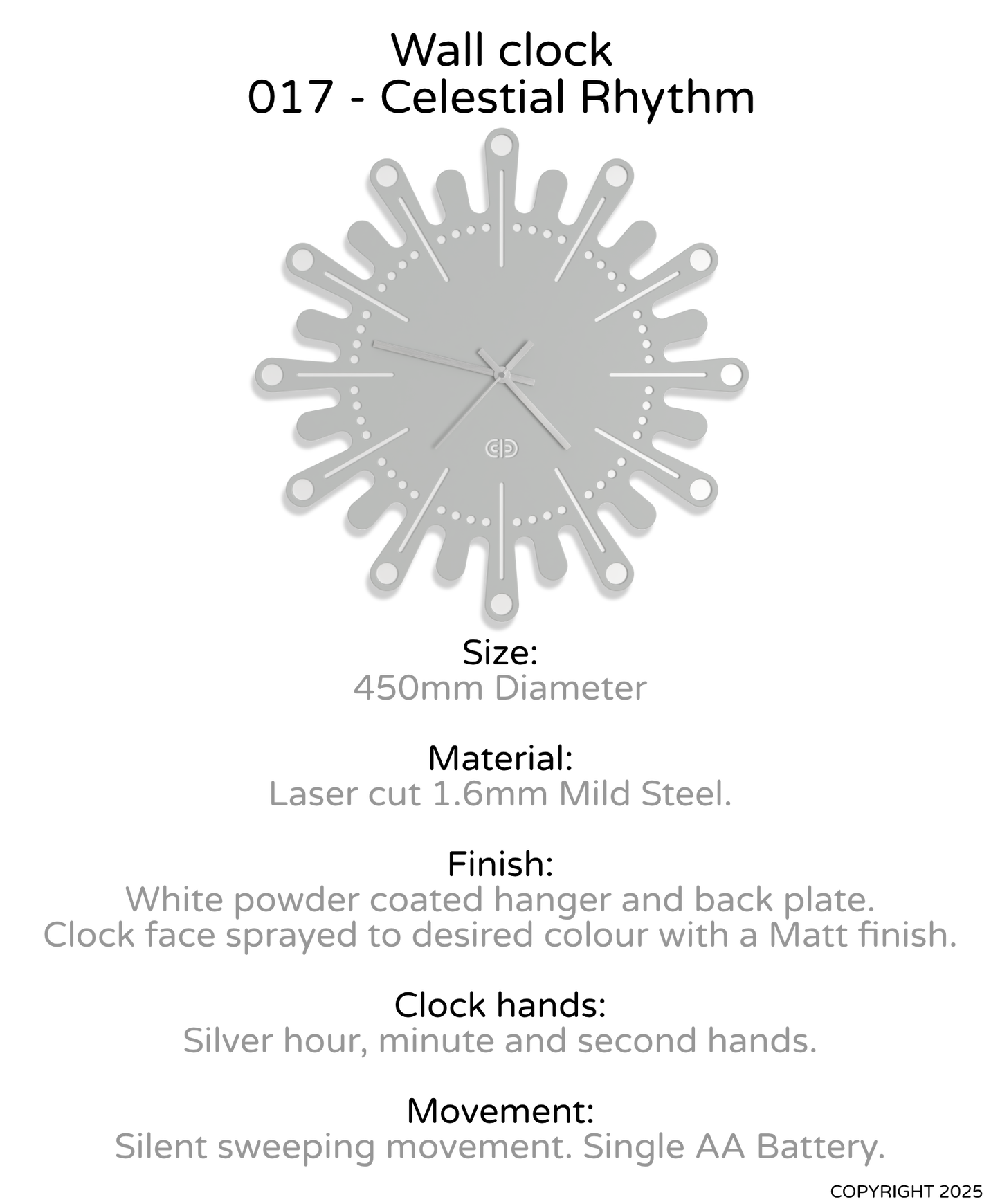 Wall clock - 017 - Celestial Rhythm