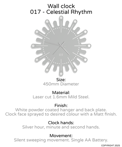 Wall clock - 017 - Celestial Rhythm