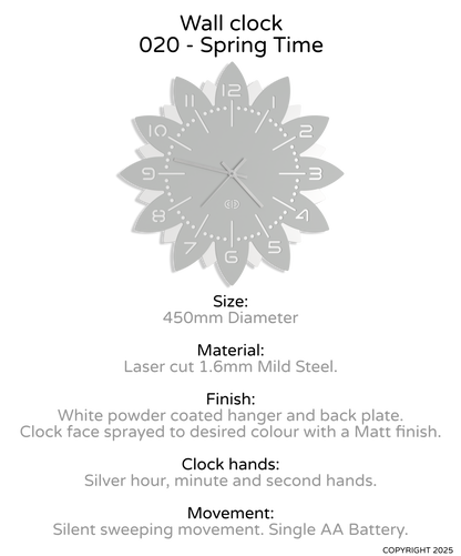Wall clock - 020 - Spring Time