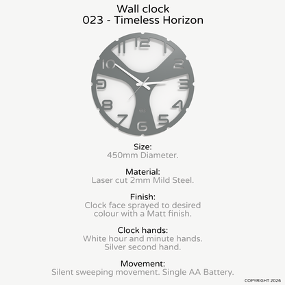 Wall clock - Floating - 003 - Timeless Horizon