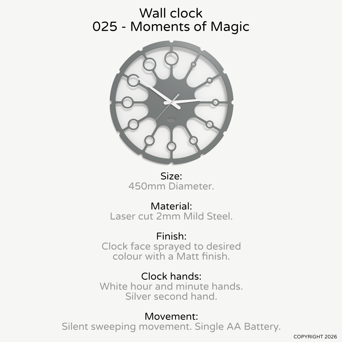 Wall clock - Floating - 005 - Moments of Magic