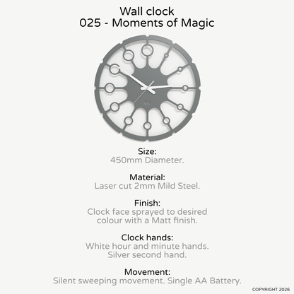 Wall clock - Floating - 005 - Moments of Magic