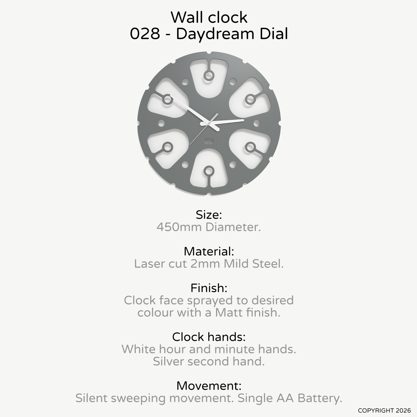 Wall clock - Floating - 008 - Daydream Dial