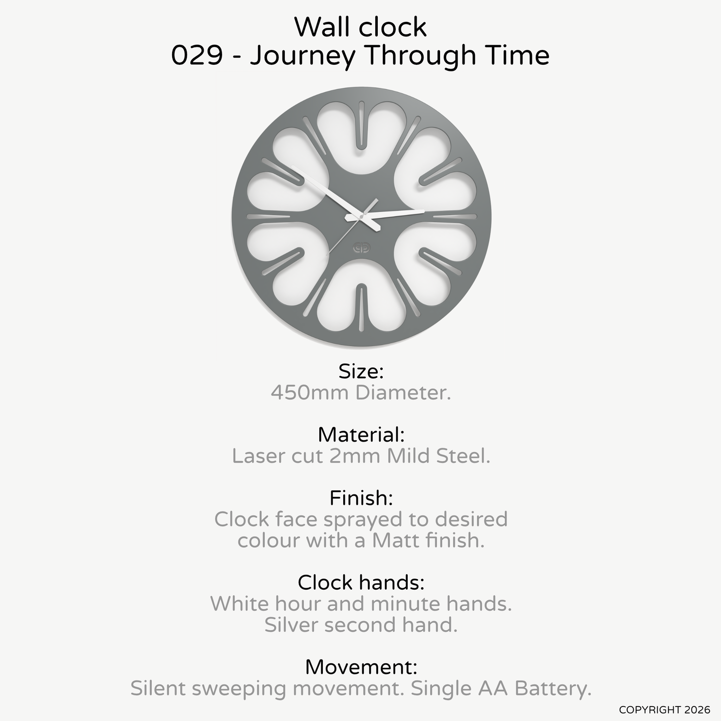 Wall clock - Floating - 009 - Journey Through Time
