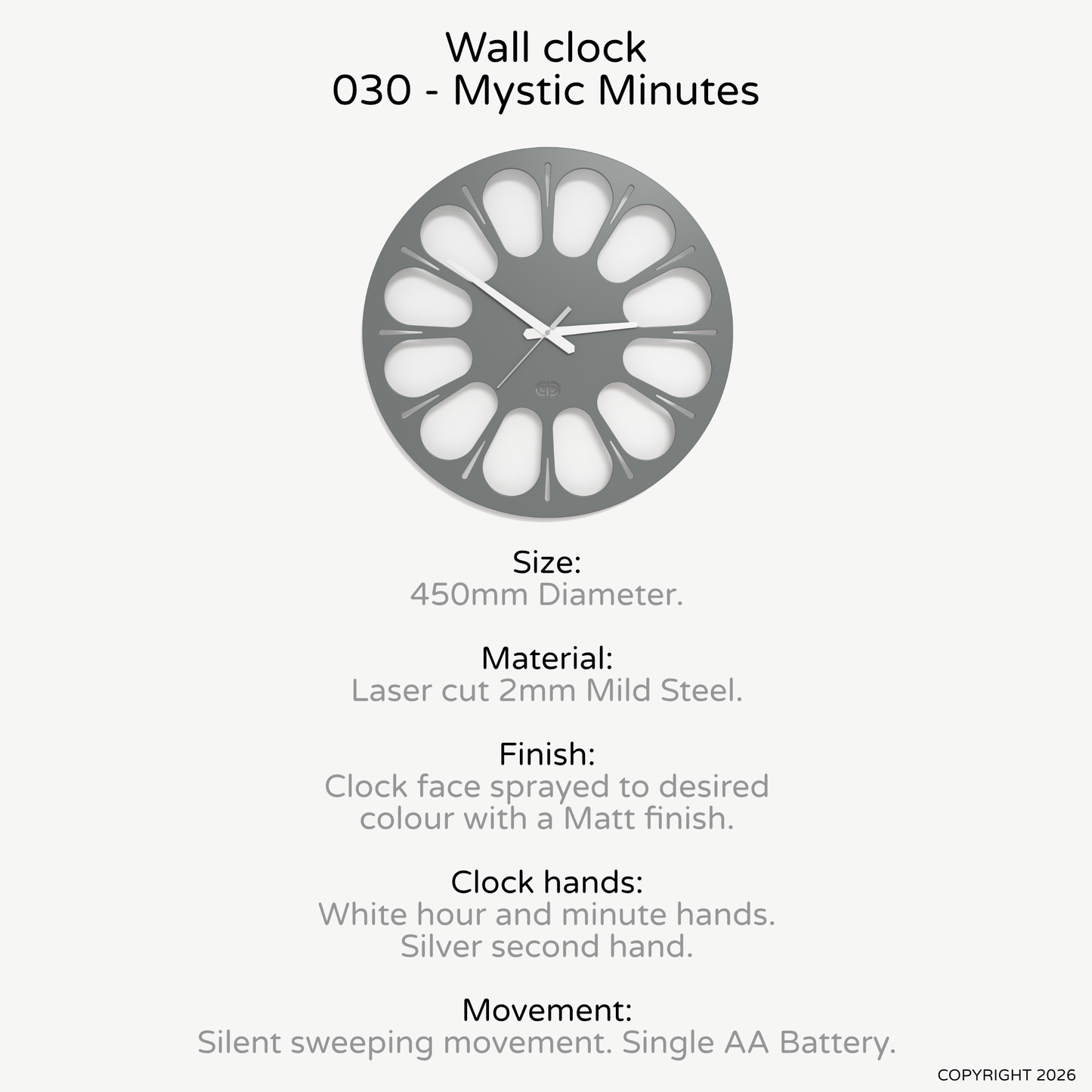 Wall clock - Floating - 010 - Mystic Minutes